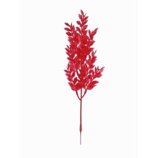 18 Inch Red Plastic Ruscus Spray With 11 Sprigs (Lot of 12 Sprays) SALE ITEM